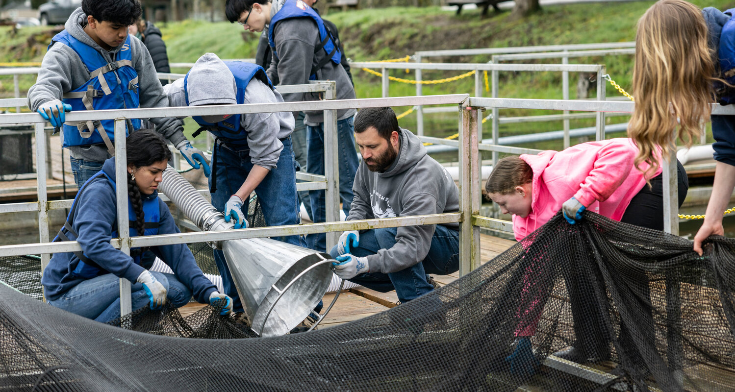 Onalaska High School, Kevin Hoffman with Students